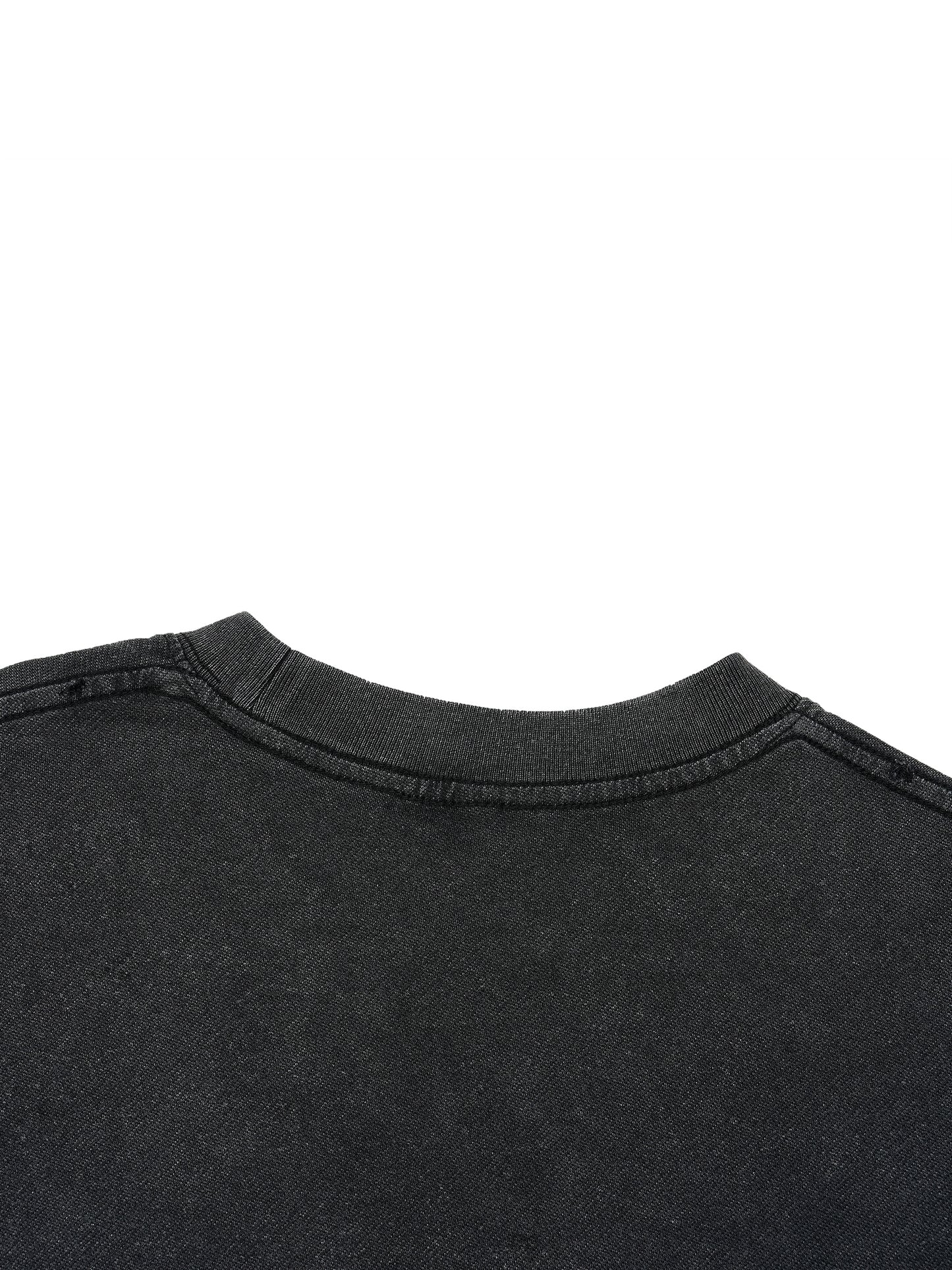 E.G.O. Flower of Life/ Boxy Distressed Hem Tee