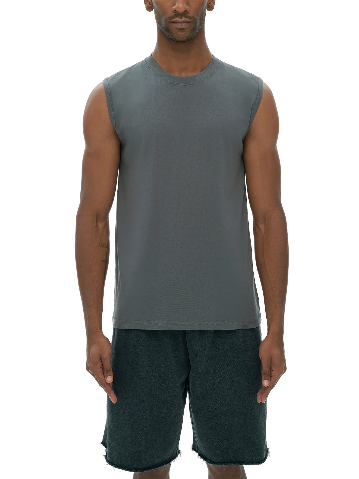 CROWN E.G.O. SLEEVELESS COTTON TANK