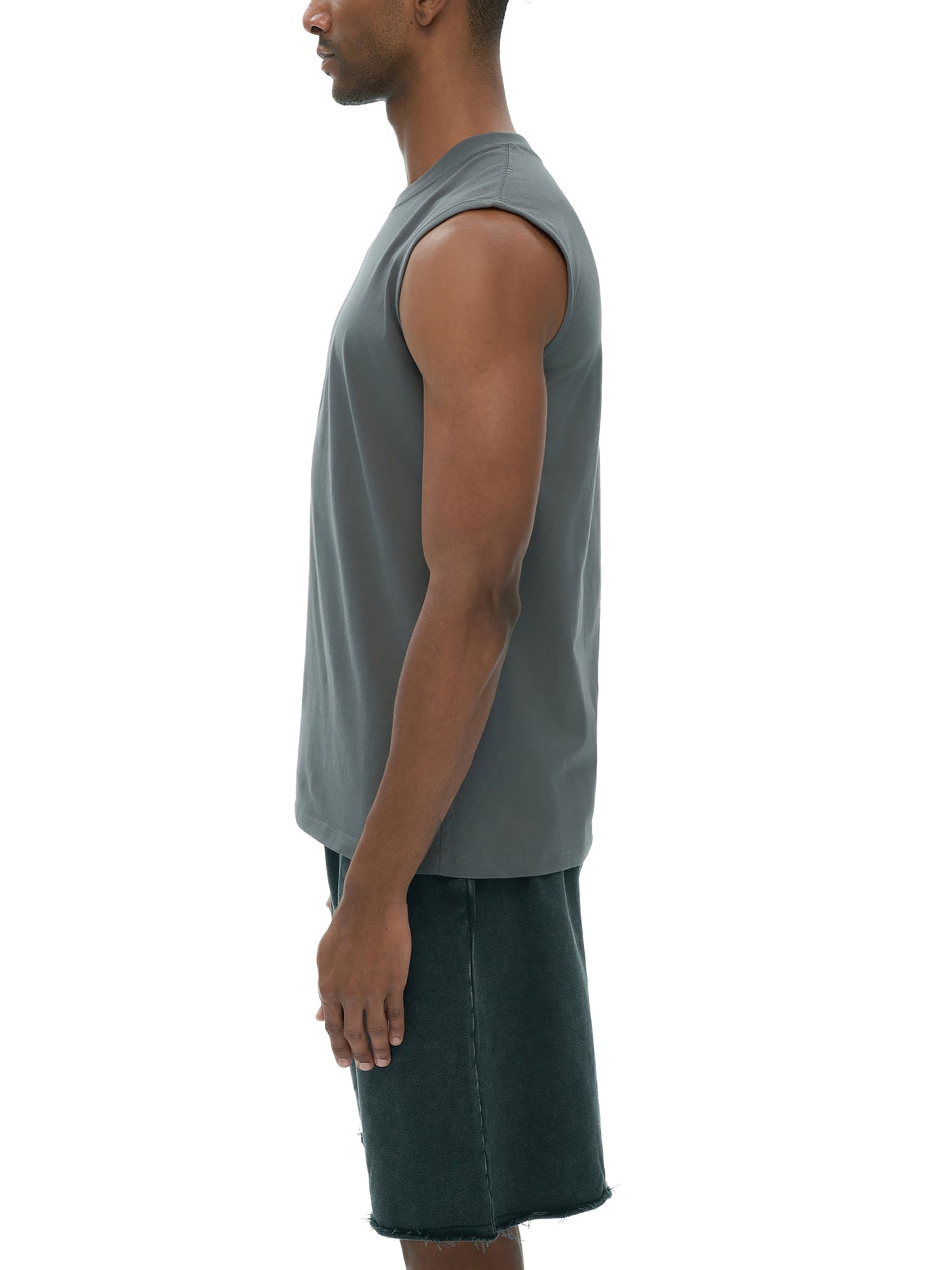 CROWN E.G.O. SLEEVELESS COTTON TANK